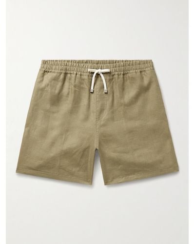 Loro Piana Arizona Straight-leg Linen Bermuda Shorts - Green