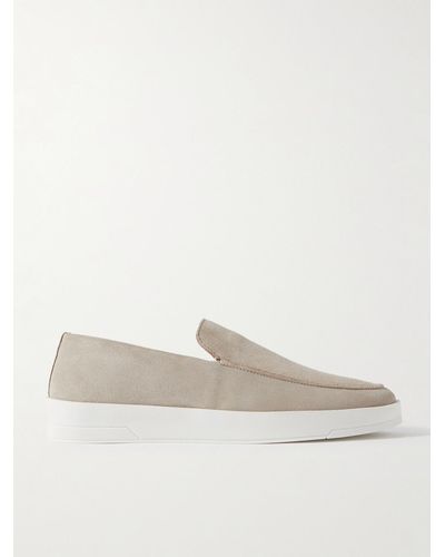 MR P. Peter Suede Loafers - Natural