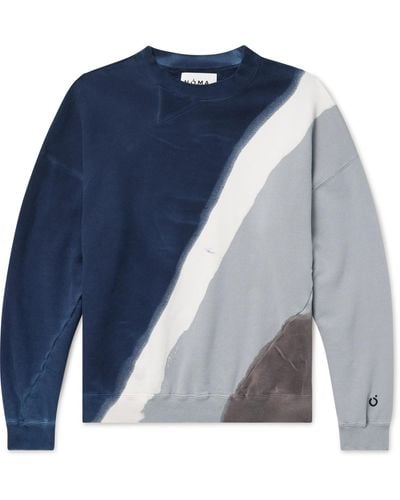 Noma T.D Twist Hand-dyed Cotton-jersey Sweatshirt - Blue