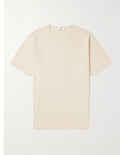 MR P. Garment-dyed Cotton-jersey T-shirt - Natural