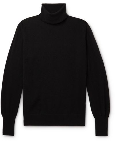 William Lockie Oxton Slim-fit Cashmere Rollneck Sweater - Black