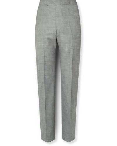 Richard James Straight-leg Wool Suit Pants - Gray