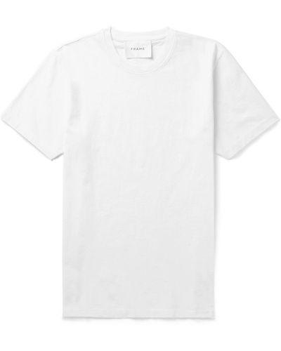 FRAME Cotton-jersey T-shirt - White