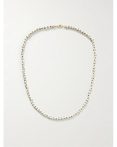 Roxanne Assoulin Gold-tone And Enamel Beaded Necklace - White