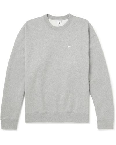 Nike Solo Swoosh Crewneck Sweatshirt Gray