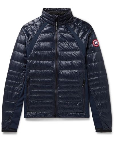 Canada Goose Hybridge Lite Slim-fit Quilted Nylon-ripstop Down Jacket - Blue