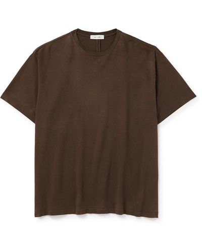 SSAM Organic Cotton-jersey T-shirt - Brown