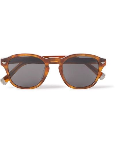 Brunello Cucinelli Round-frame Tortoiseshell Acetate Sunglasses - Multicolor
