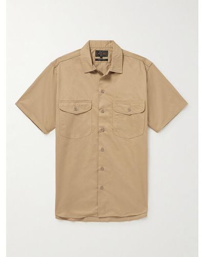 Beams Plus Cotton-twill Shirt - Natural