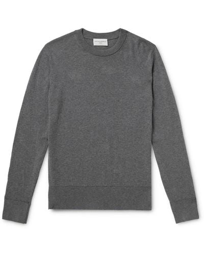 Officine Generale Nilo Cotton Sweater - Gray