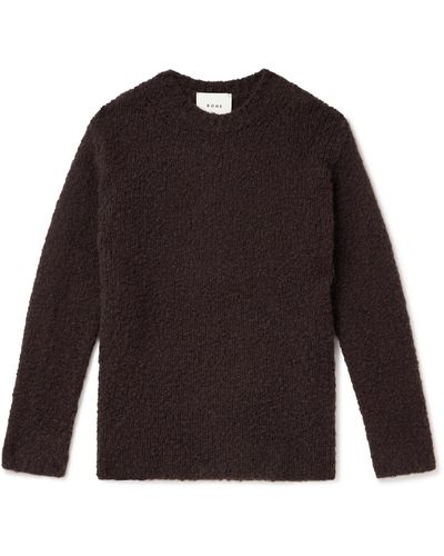 Rohe Virgin Wool-blend Bouclé Sweater - Brown