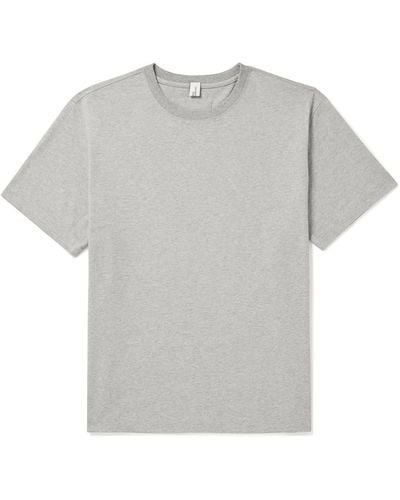 LE17SEPTEMBRE Cotton-jersey T-shirt - Gray