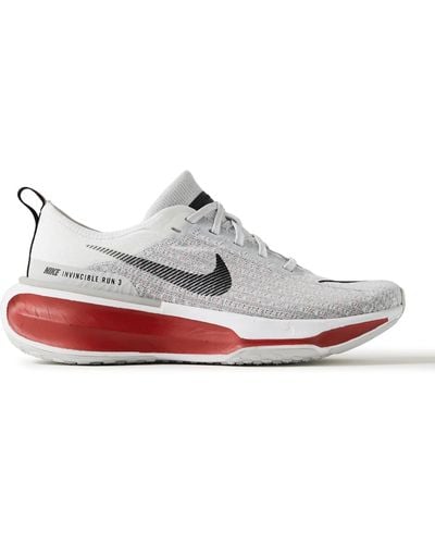 Nike Zoomx Invincible 3 Flyknit Running Sneakers - White