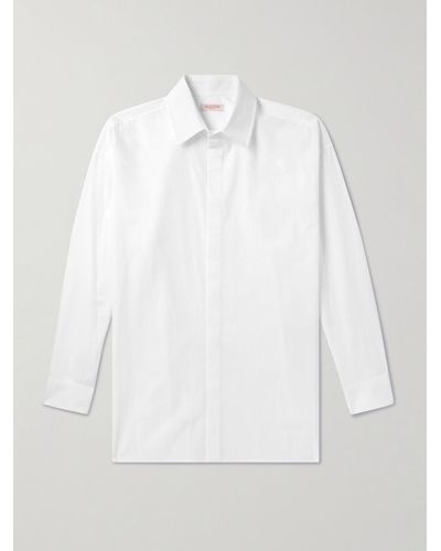 Valentino Garavani Hemd aus Baumwollpopeline - Weiß
