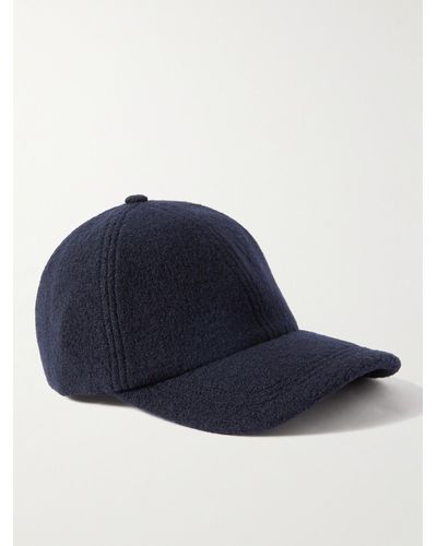 De Bonne Facture Cp06 Wool-bouclé Baseball Cap - Blue