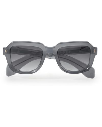 Jacques Marie Mage Taos Square-frame Acetate Sunglasses - Gray