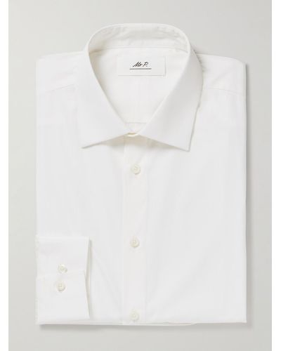 MR P. Super 120s Cotton Shirt - White