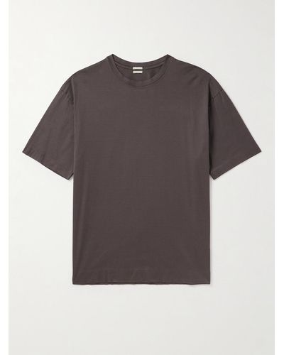 Massimo Alba Nevis Organic Cotton-jersey T-shirt - Grey