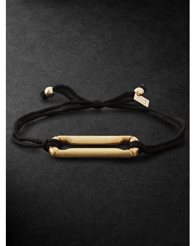 Lauren Rubinski Gold Cord Bracelet - Black