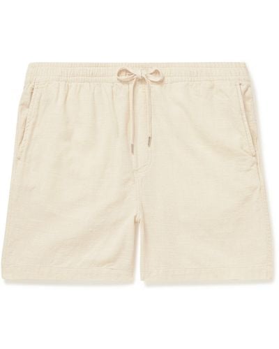 Corridor NYC Straight-leg Cotton-gauze Drawstring Shorts - Natural
