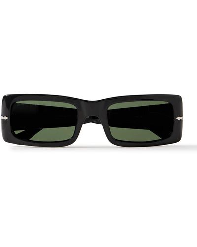 Persol Francis Rectangular-frame Acetate Sunglasses - Black