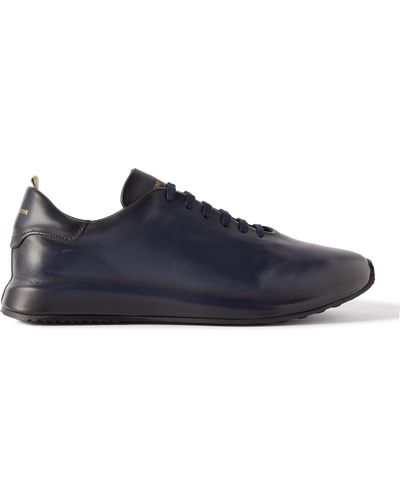 Officine Creative Race 017 Leather Sneakers - Blue