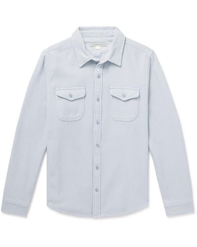 Outerknown Woven Organic Cotton-twill Shirt - Blue