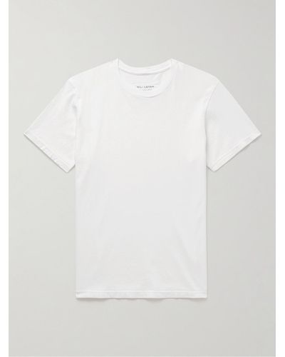 Nili Lotan T-shirt in jersey di cotone Bradley - Bianco