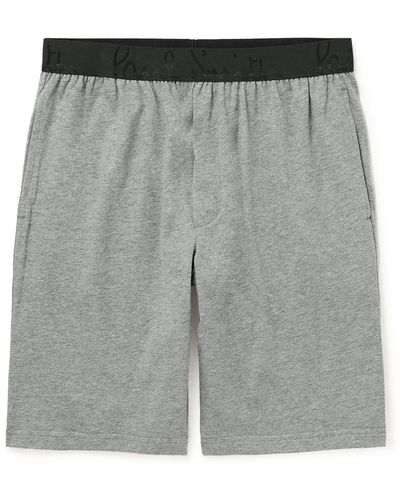 Paul Smith Organic Cotton-jersey Shorts - Gray