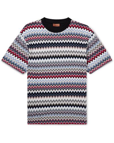 Missoni Striped Cotton T-shirt - Multicolor