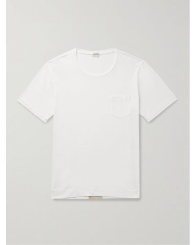 Massimo Alba Panarea T-Shirt aus Baumwoll-Jersey - Weiß