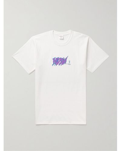 Noah Circuit T-Shirt aus Baumwoll-Jersey mit Logoprint - Weiß