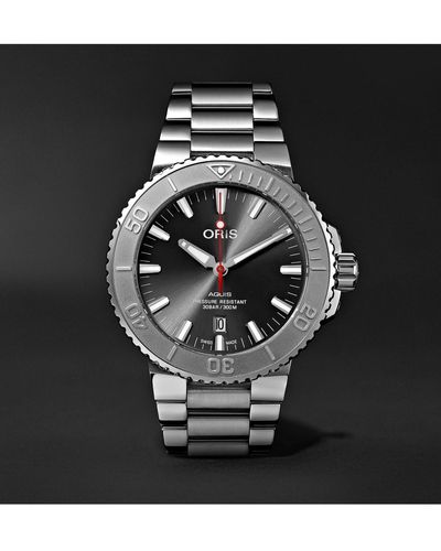 Oris Aquis Date Relief Automatic 43.5mm Stainless Steel Watch, Ref. No. 01 733 7730 4153-07 8 24 05peb - Gray