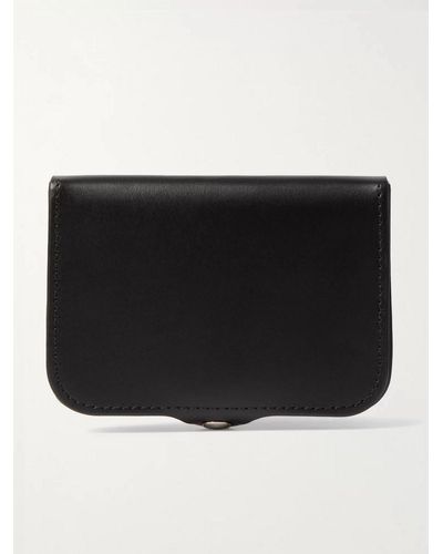 A.P.C. Josh Leather Coin And Cardholder - Black