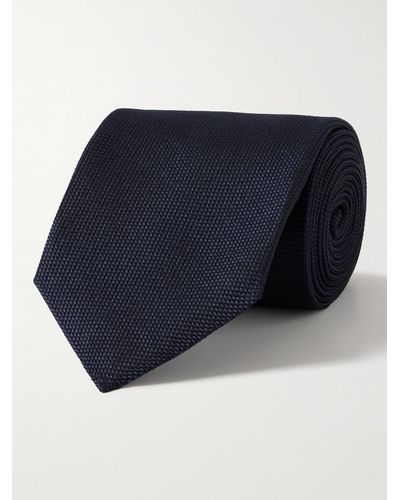 Tom Ford Krawatte aus Seiden-Jacquard - Blau