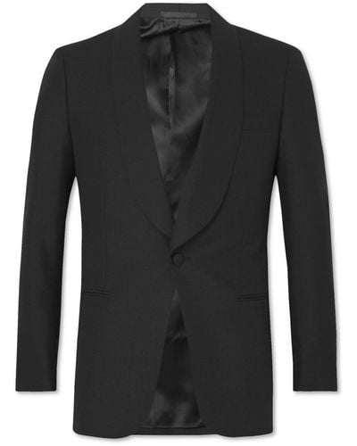 Kingsman Harry Wool And Mohair-blend Tuxedo Jacket - Black