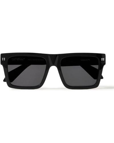 Off-White c/o Virgil Abloh Lawton D-frame Acetate Sunglasses - Black