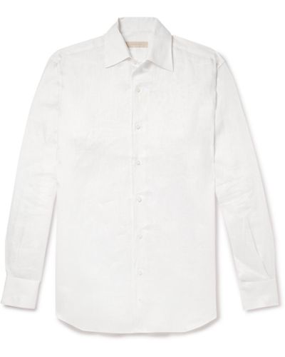 Saman Amel Linen Shirt - White