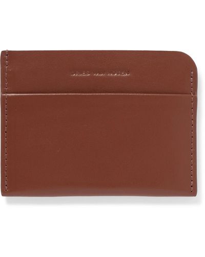 Dries Van Noten Logo-embossed Leather Cardholder - Brown