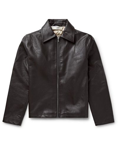 Séfr Truth Faux Leather Jacket - Black