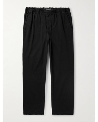 Norse Projects Ezra Straight-leg Stretch-cotton Twill Trousers - Black