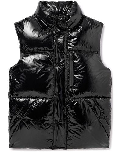 Herno Laminar Lacquered-nylon Quilted Down Gilet - Black