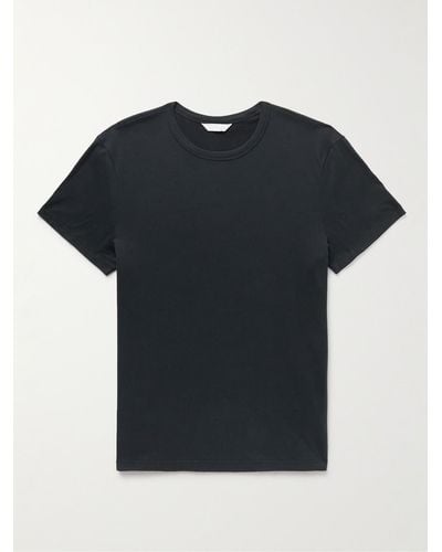 Club Monaco Pima Cotton-jersey T-shirt - Black