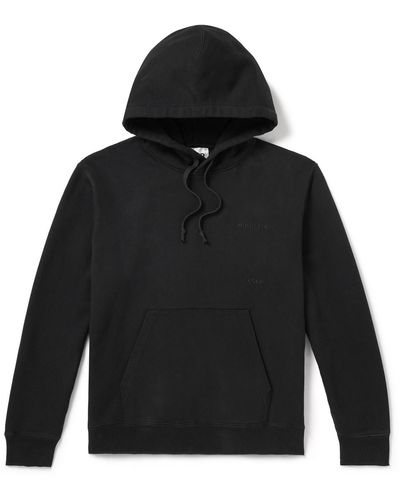 CDLP Logo-embroidered Cotton-jersey Hoodie - Black