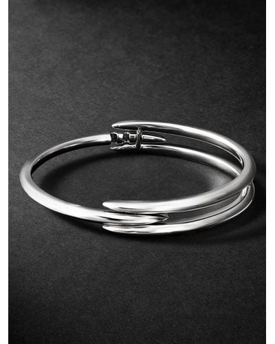 Shaun Leane Bangle in argento sterling Arc Triple - Nero