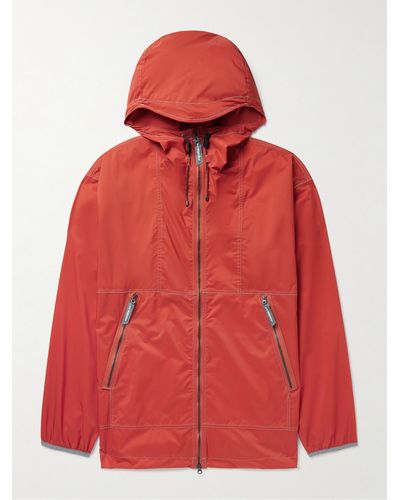 and wander Pertex Quantum Air Hooded Jacket - Red