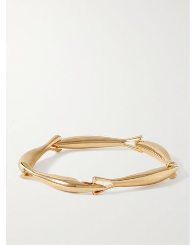 Bottega Veneta Sardine Gold-plated Bracelet - Natural