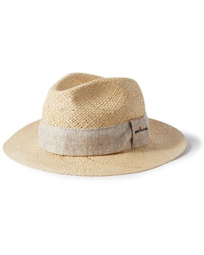 Kiton Straw Panama Hat - Natural