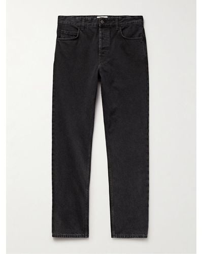 The Row Carlisle Straight-leg Jeans - Black