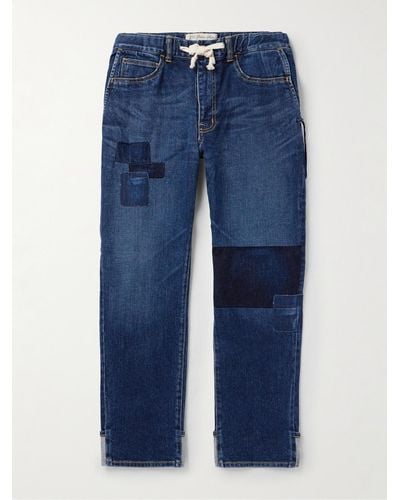 Remi Relief Remake Slim Tapered Drawstring Jeans - Blue